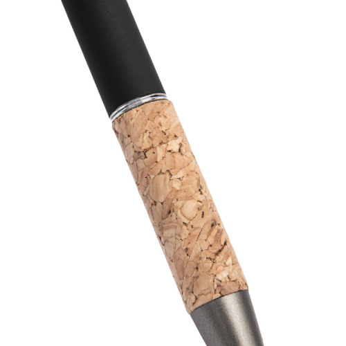 Ручка шариковая FACTOR GRIP со стилусом (черный, бежевый)