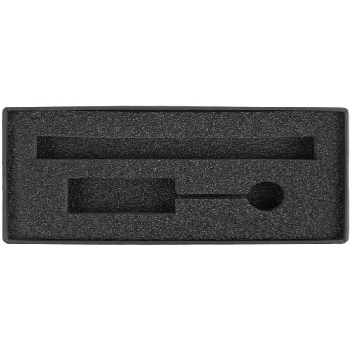 Коробка Notes с ложементом для ручки и флешки, черная