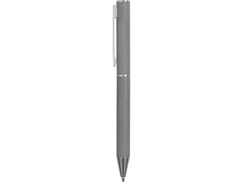 Ручка металлическая soft-touch шариковая Stone, серый/серебристый