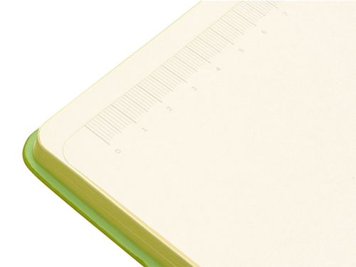 Блокнот Notepeno 130x205 мм с тонированными линованными страницами, зеленое яблоко