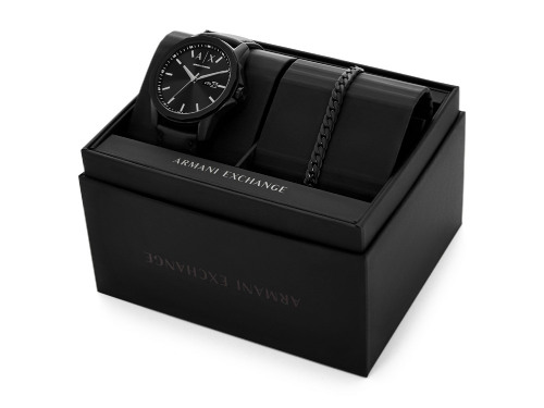 Подарочный набор: часы наручные мужские с браслетом. Armani Exchange