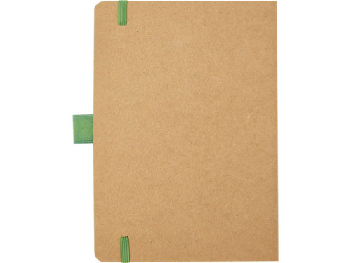 Блокнот Berk формата из переработанной бумаги, зеленый