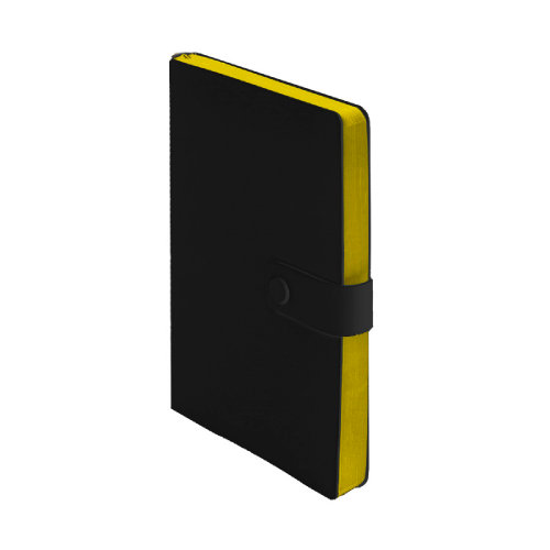Ежедневник недатированный STELLAR, формат А5 (черный, желтый)