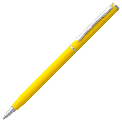 Блокнот Magnet Chrome с ручкой, черный с желтым