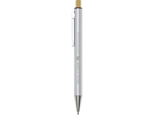 Cyrus шариковая ручка из переработанного алюминия, синие чернила - Серебристый