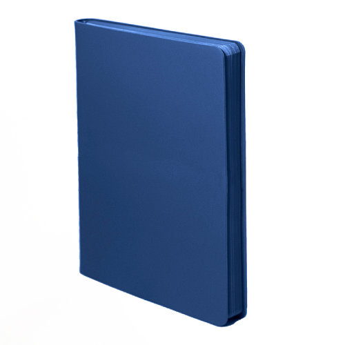 Ежедневник недатированный Pulpy, А5,  синий, кремовый блок, синий срез (синий)