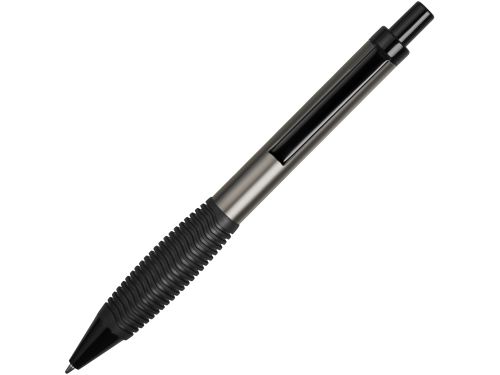 Ручка металлическая шариковая Bazooka, серый/черный