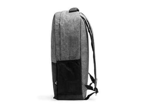 Рюкзак SIDNEY переработанного полиэстера, серый меланж/черный