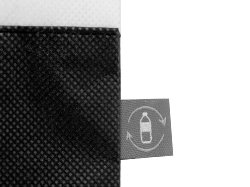 Сумка-шоппер двухцветная Revive из нетканого переработанного материала, черный