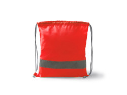 Рюкзак-мешок LABUR со светоотражающей полоской, красный