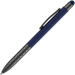 Ручка шариковая Digit Soft Touch со стилусом, синяя