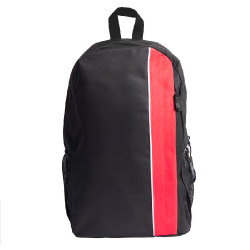 Рюкзак PLUS, чёрный/красный, 44 x 26 x 12 см, 100% полиэстер 600D (красный, черный)
