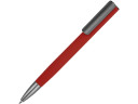 Ручка металлическая шариковая Insomnia софт-тач с зеркальным слоем, красная с серым