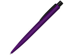 Ручка шариковая металлическая LUMOS M soft-touch, фиолетовый/черный