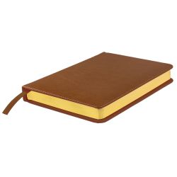 Ежедневник датированный Joy, А5,  коричневый, белый блок, золотой обрез (коричневый)