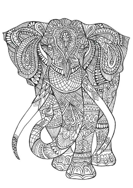Раскраска "Слон"
